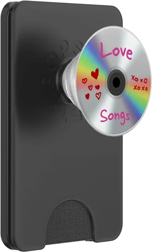 Miniatura 7 de Love Songs CD Retro Compact Disc Vintage 80s 90s Music Hits PopSockets intercambiables PopGrip