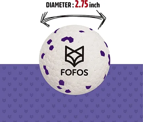 Miniatura 2 de FOFOS Pelotas para perros, juguetes para masticar, pelota de tenis para masticadores agresivos, juguetes molares de dentición, juguete acuático