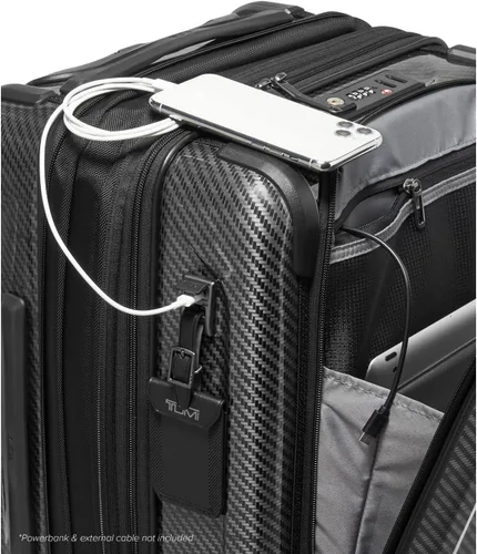 Miniatura 7 de TUMI Bolsillo frontal expandible para hombre, 4 ruedas, NegroGrafito, Bolsillo frontal Intl Exp CO