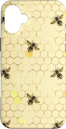 Miniatura 22 de Funda con estampado floral de abeja para iPhone 16 color amarillo miel