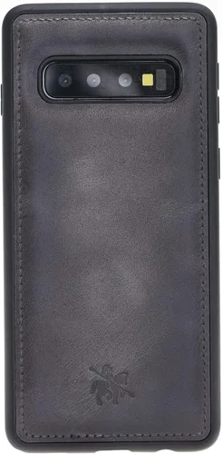 Miniatura 62 de Venito Lucca - Funda de piel compatible con Samsung Galaxy Note 10 (6.3 pulgadas), extra segura, con cubierta trasera acolchada, color negro rústico