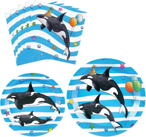 Miniatura 11 de WERNNSAI Platos y servilletas de granja – 48 piezas de decoración de cumpleaños de animales de granja, platos de papel de granero para niños, fiesta