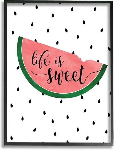 Miniatura 8 de Stupell Industries Placa de pared Life is Sweet Sandía, 10 x 15 pulgadas, diseño de la artista Anna Quach