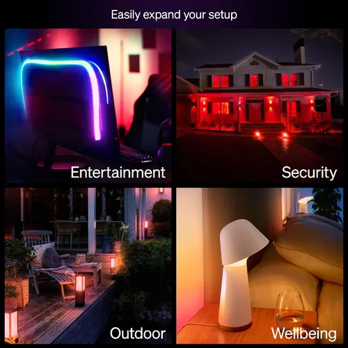 Miniatura 8 de Philips Hue Essential - Bombilla LED inteligente A19, ambiente blanco y color, base E26, 8.8W, 2200K-6500K, 800 lúmenes, regulable, funciona