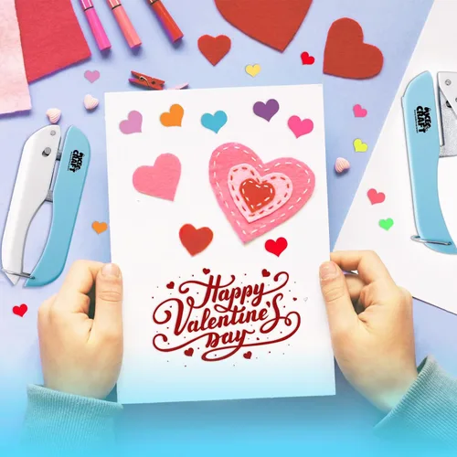 Miniatura 9 de UCEC Paquete de 3 perforadoras de papel para manualidades, perforadora de un solo agujero de 1/4 pulgadas para manualidades, perforadora pequeña