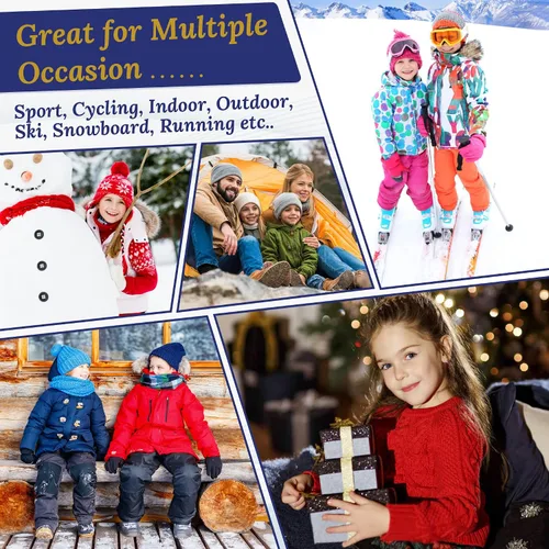 Miniatura 6 de Calcetines de esquí para niños de lana merina cálidos térmicos para senderismo snowboard hasta la rodilla calcetines para botas para niños y niñas 2