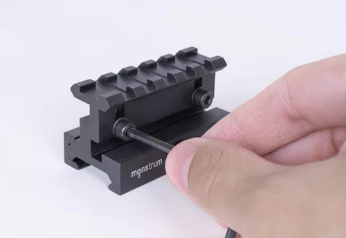 Miniatura 5 de Monstrum Lockdown Series - Soporte elevador Picatinny de altura ajustable con liberación rápida 2.5 pulgadas