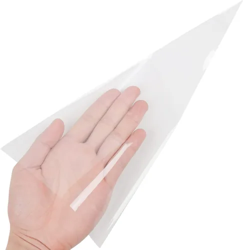 Miniatura 4 de LOMIMOS 100 bolsas de celofán en forma de cono de 6 x 12 pulgadas, bolsas de plástico triangulares transparentes con lazos coloridos para panadería