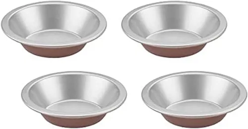 Miniatura 14 de Cuisinart Juego de 4 sartenes estriadas para tartaletas, mini, gris acero Aleación de acero