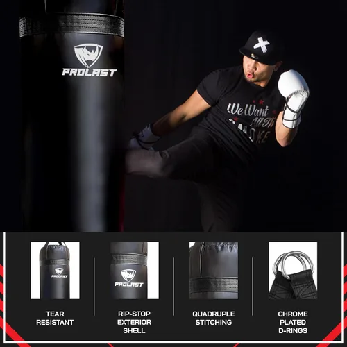 Miniatura 3 de Saco de boxeo para experimentados y principiantes, boxeo, MMA, artes marciales, equipo de entrenamiento de Muay Thai, colgante, 3 pies, 50 libras