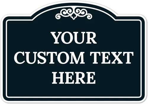 Miniatura 43 de Letrero decorativo personalizado, letrero de metal personalizado para negocios, entrada, hogar, Airbnb, placa de puerta de oficina, fondo negro, 8 x