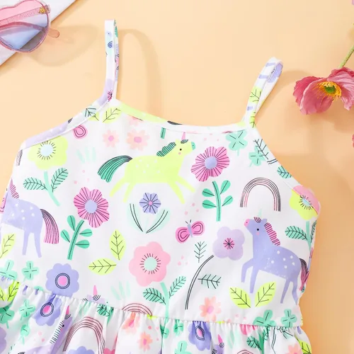 Miniatura 93 de Vestido de verano para niños pequeños, con diseño de dinosaurio, sin espalda, con lazo, vestido de playa de cumpleaños