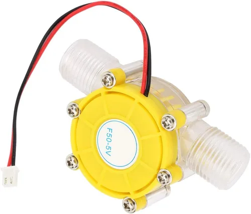 Miniatura 4 de Generador de turbina de bomba, generador de turbina de agua Micro hidroeléctrico, micro turbina hidráulica con amarillo (5V)