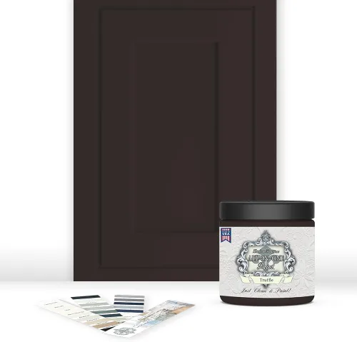 Miniatura 39 de Pintura TODO EN UNO, Abbey (gris cálido), Muestra de 8oz - Pintura duradera para gabinetes y muebles. Imprimación y capa superior incorporadas,