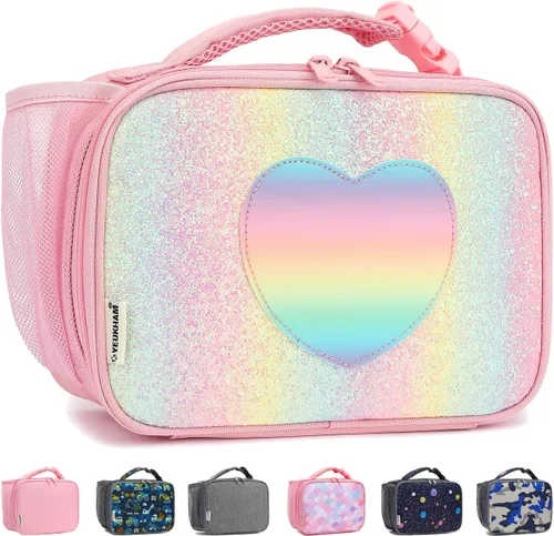 Miniatura 13 de GYEUKHAM Lonchera Aislada para la Escuela, Bolsas de Almuerzo Térmicas Reutilizables Duraderas Congelables para Niños Niñas Hombres Mujeres - azul