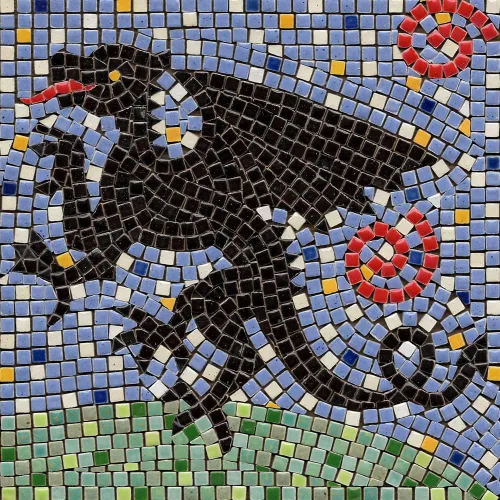Miniatura 17 de Mosaicos hechos a mano fáciles con nuestro kit de manualidades de mosaico para adultos, delfín cuadrado de 7 pulgadas (20cm)