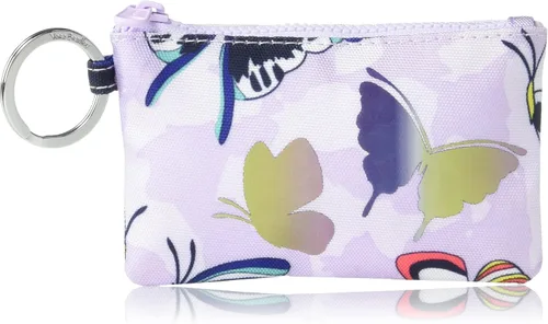 Vera Bradley Cartera de identificación con cremallera reciclada Lighten Up Reactive para mujer