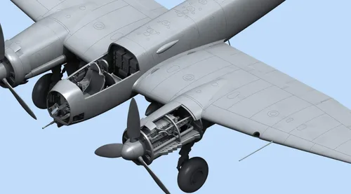 Miniatura 5 de ICM Models ICM JU 88A-14 WWII Kit de modelo de bombardero alemán (escala 1/48)