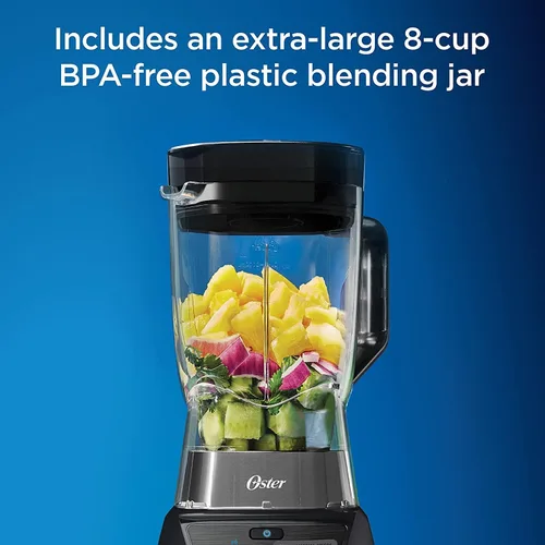 Miniatura 3 de Oster Combo de licuadora y procesador de alimentos con 3 ajustes para batidos, batidos y picado de alimentos - 3 ajustes selectos de textura