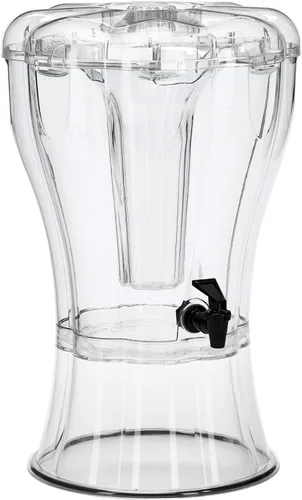 Miniatura 6 de Irrompible 3.5 galones dispensador de bebidas con extraíbles hielos Buddeez, Transparente