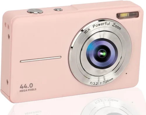 Miniatura 10 de Cámara digital con 1080P, pantalla de 2.4 pulgadas, punta y disparo compactos, zoom 16X, portátil para principiantes, niños (negro)