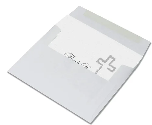 Miniatura 4 de Small World Greetings Simple White - Tarjetas de agradecimiento religiosas, 24 unidades, interior en blanco con sobres, tamaño A2