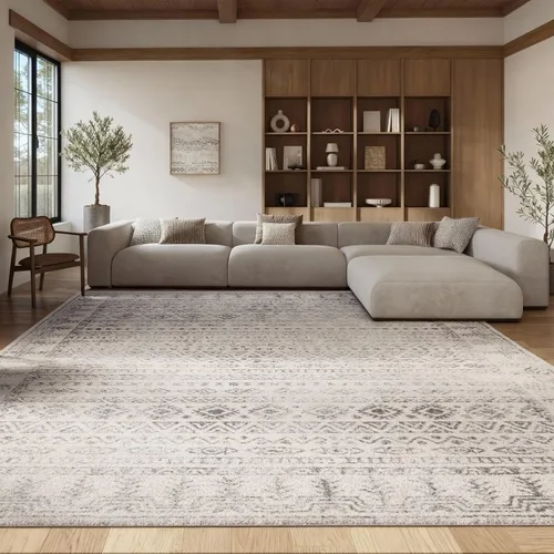 SAFAVIEH Alfombra de área de 12 x 15 pulgadas, colección Tulum, grande, diseño marroquí bohemio envejecido, no desprende pelusa y fácil de limpiar,