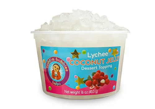 Miniatura 14 de Topping de postre de gelatina de coco prémium de Buddha Bubbles Boba (jalea de coco)