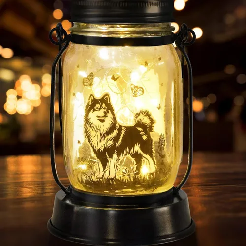 Miniatura 21 de Farol solar de Chihuahua, regalo para mujeres, hombres, mamá, cumpleaños, amantes de perro Chihuahua, luz conmemorativa pérdida de mascotas