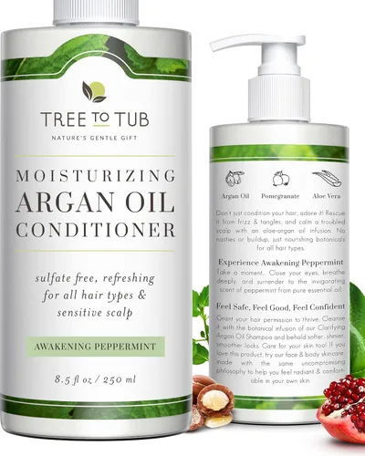 Miniatura 9 de Tree To Tub Acondicionador vegano de biotina y colágeno para cabello seco y dañado, acondicionador voluminizador sin sulfato para engrosamiento
