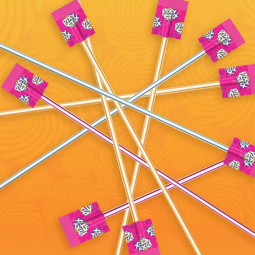 Miniatura 3 de Wonka Pixy Stix, pajitas de polvo agrio, uva, ponche de Maui, cereza y naranja, caramelo en polvo dulce y agrio, 85