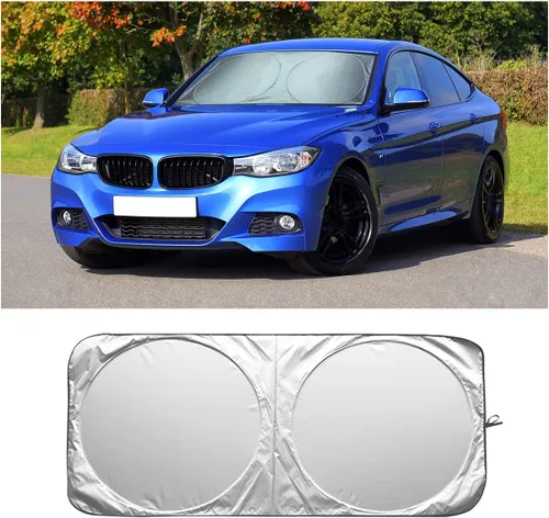 Parasol plegable para el parabrisas del automóvil, protector solar para el volante para bloquear los rayos UV y mantener tu vehículo más fresco,