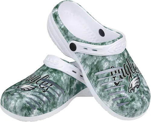 Miniatura 10 de FOCO NFL Womens NFL Team Logo Cloudie Garden Water Sandals Shoes Slipper Clogs with Strap