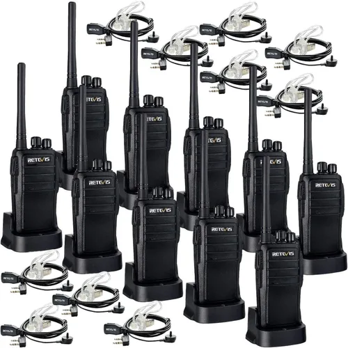Retevis Walkie Talkies RT21 para adultos, radios de 2 vías Walkie Talkies de largo alcance, radios portátiles FRS bidireccionales con auriculares,