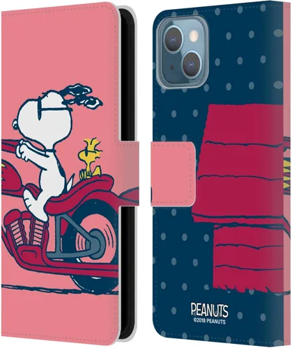 Miniatura 245 de Head Case Designs Funda de piel con licencia oficial de Peanuts Snoopy & Woodstock Balloon Halfs and Laughs para Apple iPhone 7/8/SE 2020 y 2022