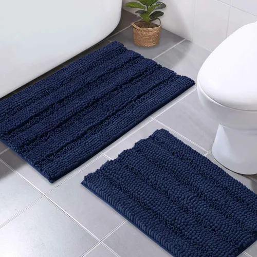 Miniatura 31 de NICETOWN Tapete negro para baño, antideslizante, suave, absorbente de agua, tapete de bajo perfil para entrada, tapete para vestíbulo, puerta