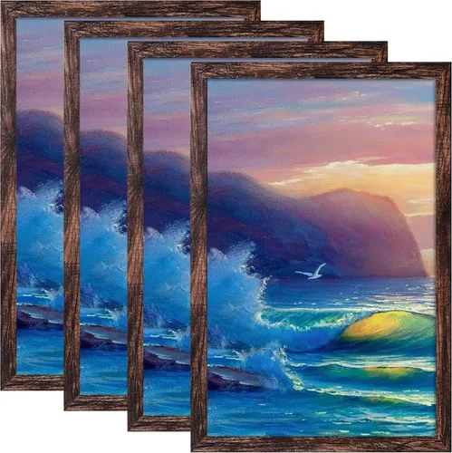 Miniatura 25 de SESEAT Portarretratos negros de 8 x 10 pulgadas para pared o mesa, para exhibir fotos de 8 x 10 pulgadas con paspartú o de 9 x 11 pulgadas sin
