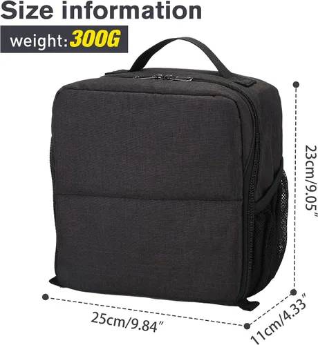 Miniatura 3 de BAIGIO Bolsa de inserción para cámara, funda interior de alta capacidad, a prueba de golpes y resistente al agua, bolsa interior para cámara DSLR