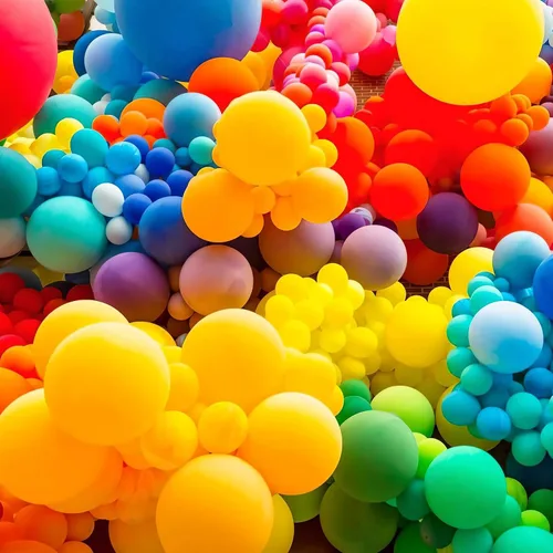 Miniatura 6 de 125 pcs globos de látex arcoíris de 5 pulgadas, globos pequeños para guirnalda de globos o arco de globos como decoraciones de fiesta, decoraciones