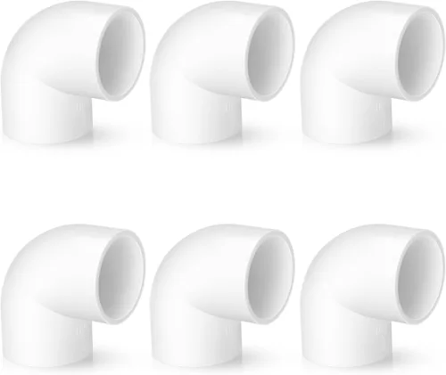 Miniatura 10 de Tapa de extremo de PVC de 1 pulgada, paquete de 10 conectores de codo de tubería, accesorios de tubería de PVC SCH40 de grado para muebles