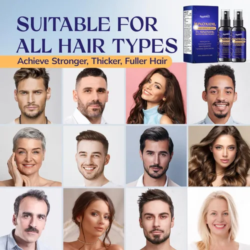 Miniatura 5 de Crecimiento del cabello de minoxidil al 5% para hombres y mujeres: paquete de 2 sueros de tratamiento de pérdida de cabello con minoxidil extra