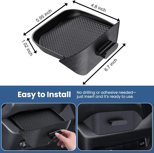 Miniatura 7 de DIAMOOKY Organizador de consola central mejorado compatible con Toyota RAV4 2025 2024 2023 2022 2022 2021 2020 2019, accesorios interiores, caja