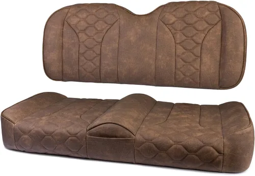 Miniatura 8 de MODZ® FS2 Custom Golf Cart Asiento Delantero para Yamaha Drive2 - [2017-Up] - [Añadir $40] - Base Marrón - Patrón Cobra