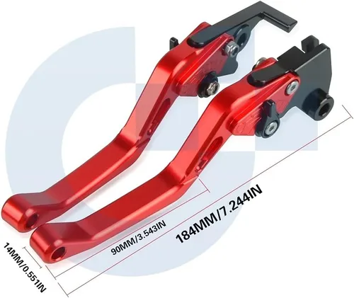 Miniatura 2 de DOUKI Para Yamaha FZ600 1987 1989 1988 FZ 600 FZ600 Accesorios de motocicleta Palancas de embrague de freno corto Palanca ajustable de aluminio CNC