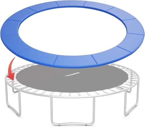 Miniatura 11 de Giantex - Cojín de cama elástica de 8 pies, 10 pies, 12 pies, 14 pies, 15 pies, 16 pies, almohadilla de seguridad de repuesto, sin agujeros para Azul