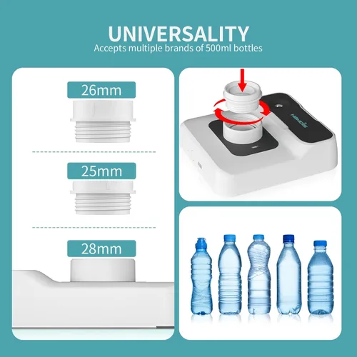 Miniatura 7 de Humidificador de viaje, pequeño humidificador portátil para plantas, dormitorio, oficina, hotel o automóvil, 5000 mAh, funciona con pilas, mini