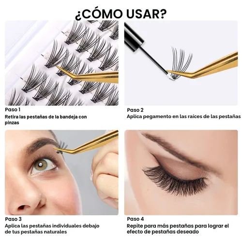 Miniatura 5 de Extensiones de pestañas individuales 20D, pestañas individuales, 240 extensiones de pestañas individuales 20D, extensiones de pestañas suaves
