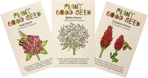 Miniatura 6 de Plant Good Seed Semillas orgánicas de trébol rojo – Semillas de reliquia de 0.5 libras para plantar flores, hierbas, suministros de jardinería