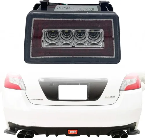 Miniatura 7 de JDM Luz Antiniebla Trasera con Lente Roja para Parachoques Funciona como Luz de Marcha, Luz de Freno, Luz de Reversa Compatible con Subaru WRX STI