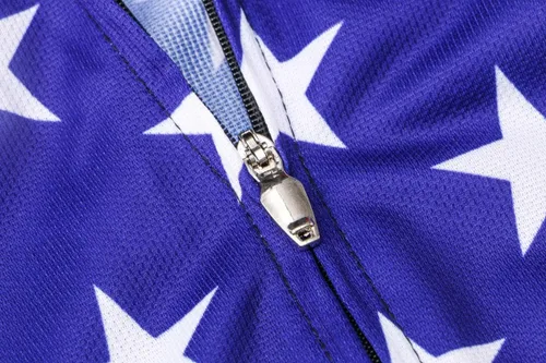 Miniatura 148 de Nuevo Pro cremallera completa hombres ciclismo Jersey manga corta Riding Shirt USA
